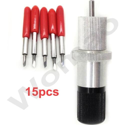 15pcs 45 degree vinyl cutter plotter ROLAND blades + ROLAND Blade holder
