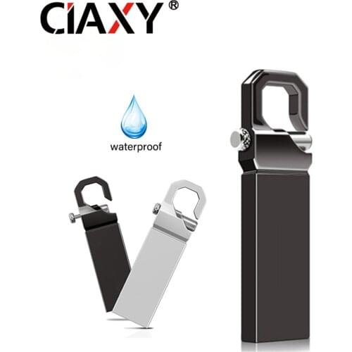 Metal flash usb flash drive 128GB 64GB pendrive 32GB 16GB waterproof pen drive 8GB cle usb 2.0 memoria usb stick key Custom logo