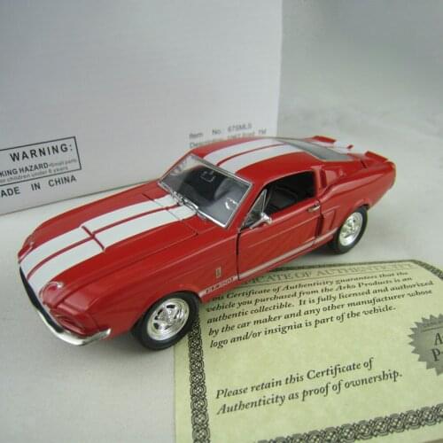 1/32 Alloy Ford SHELBY Cobra GT500 Muscle Model Toy Vehicle Die Cast Collection Sports Car Toys Gift With Original Box