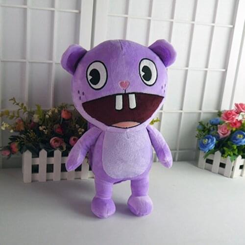 2021 New High Quality Anime Cartoon Happy Tree Friends Toothy Plush Toys Kawaii Soft Stuffed Doll Kids Gift 37cm