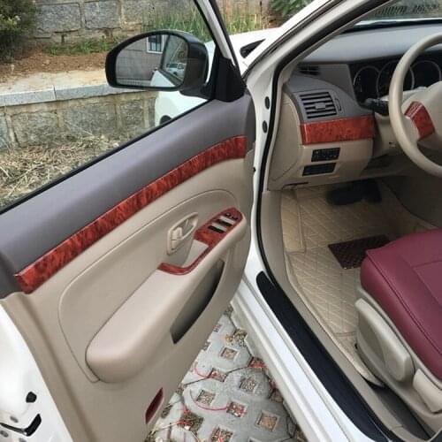 Peach Wood Interior Window Shift Gear Air Outlet Instrument Door Moulding Decorated Frame For Nissan Slyphy 2018 19 CAA336E