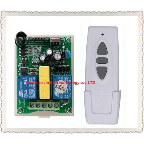 Simple practical AC 220V Wireless Remote Control Switch 1pc receiver + 1pc transmitter Tubular motor forward and reverse