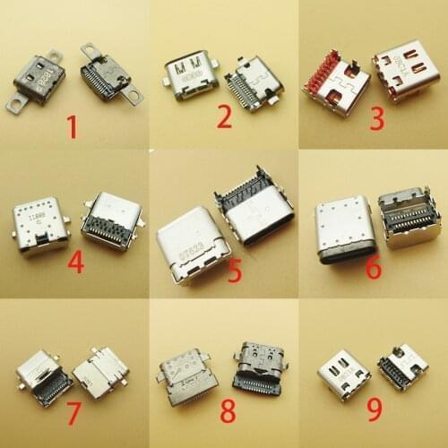 1pcs For Lenovo Samsung Asus P027 P008 16 24 Pin TYPE C USB Connector Charging Port Socket Dock Port Repair Parts Replacement