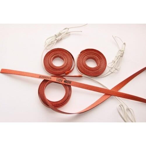 Silicone Pipe Heater, Tube Heating Strip, Heating Belt, 15mmX4200mm 400W Free Shipping