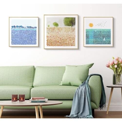 Nordic flower Landscape posters prints canvas paintings wall art for living room decor for bedroom bathroom aesthetic Artwork