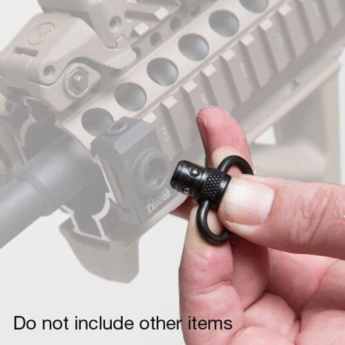 Tactical Push button QD sling steel swivel Loop Mount Sling Adapter GZ33-0077