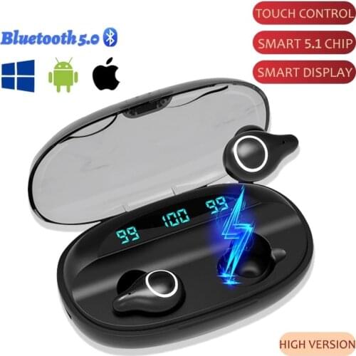 A18 TWS Headphones Wireless HIGH-Quality HiFi Stereo 9D Sound LED Display Music Earpieces For Iphone Xiaomi Bluetooth Earphones