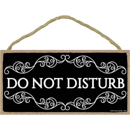 Black Hanger MEETING IN PROGRESS Do Not Disturb Home Office Accessory Sign Plaque For Home Office Study Door Decor