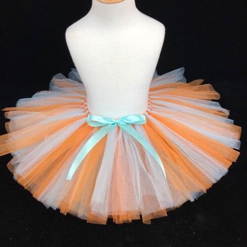 Colorful Baby Tutu Skirts Girls Ballet Dance Underskirt Tutus Tulle Pettiskirt with Ribbon Bow Kids Party Skirts Costume Cloth