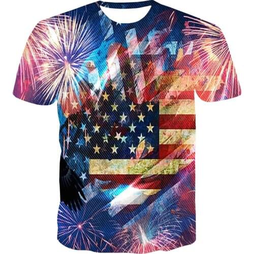 Psychedelic Shirt 3D Graphic T-shirt Mens Lightweight Top Rainbow T-shirt Men/Women Tees La Hip Hop Round Neck Top Tee