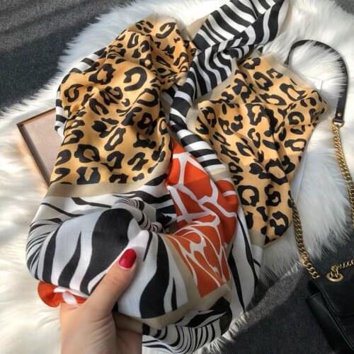 Womens winter cashmere scarf red cotton shawls 2018 warm leopard scarves luxury black cape animal print fashionable wraps