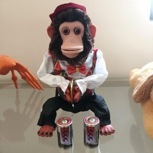 Famous Multi-Action, Cymbal Playing Monkey Charley the Chimp Vintage Electronic Plush Decoration Toy Original Source