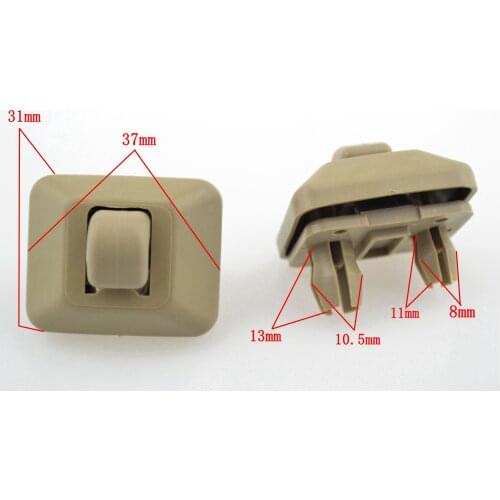 2pcs Beige Interior Sun Visor Clip Bracket Screws Bumper Holder Hook For Audi A1 A3 S3 A4 S4 A5 S5 Q3 Q5 TT #8U0857562A