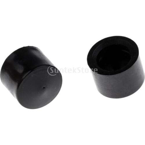 2 Pieces Skateboard Longboard Truck Replacement Pivot Cups 7'' - Black - 18*12 mm