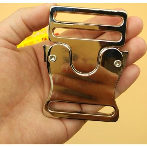 NEW 4Pcs Quick Strong Side Release Buckles Metal Strap Buckles For 50mm Webbing DIY Bags Clothes Outdoor Sewing Accessories