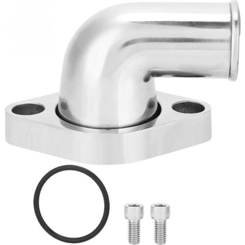 Car Silver Polished Aluminum 90 Swivel Water Neck Fits for SB BB Chevy 327 350 454 396 10.5 * 8.5 * 4cm