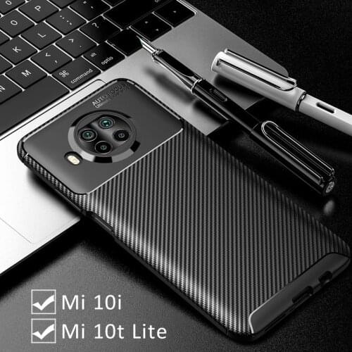 Case for xiaomi mi 10t lite 10i 5g bumper cover on 10 t i t10 light 10tlite protective phone coque bag silicone matte soft tpu