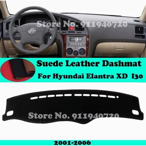 For Hyundai Elantra XD I30 2001 2002-2006 Suede Leather Dashmat Dashboard Cover Pad Dash Mat Car-Styling Accessories LHD RHD