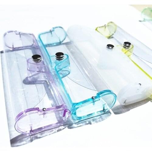 1 PC Protable Eyewear Boxes Kawaii PVC Glasses Box Cute Girls Transparent Glasses Case Three Colors