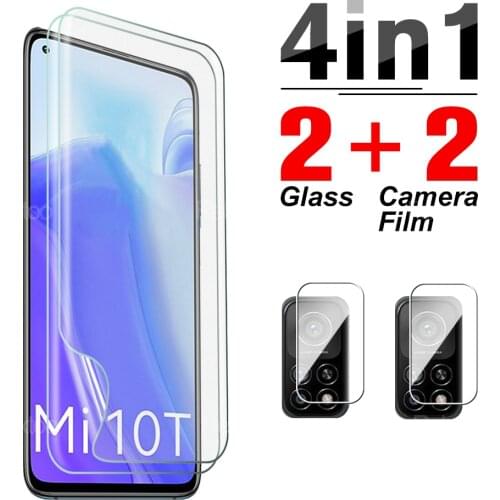 4 in 1 Hydrogel Film For Xiaomi Mi 10T Lite Pro On Xiami 10 T 10TPro Protective Clear Screen Full Cover Camera Protector Glass