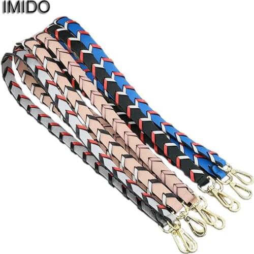 IMIDO Wholesale 107cm Women replacement strap shoulder belt bag handles handbags knit accessories parts for messenger bag STP102