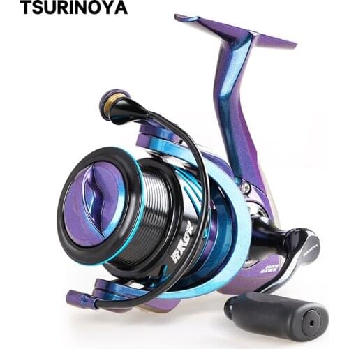 TSURINOYA Shallow Spool Spinning Reel HAWK 2000S 2500S 3000S 5.2:1 7kg Drag Long Casting Fishing Reel Molinete Pesca Carretilha