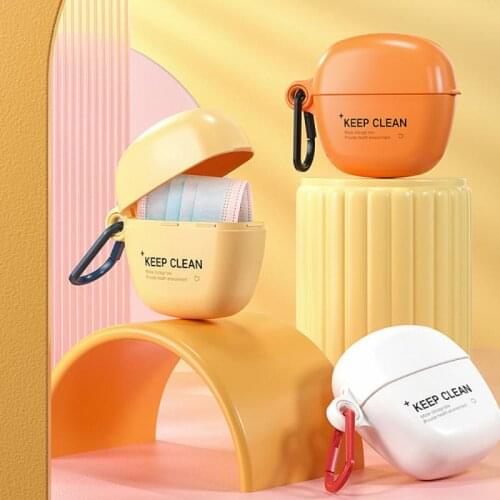 1pc Mask Storage Box Household Portable Hygiene Creative Mini Dustproof And Moisture-proof Multifunctional Storage Card Box