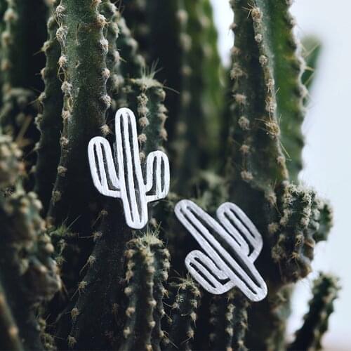 Daisies New Arrivals Pure 925 Sterling Silver Hollow Cactus Stud Earrings For Women Statement Jewelry Pendientes Brincos