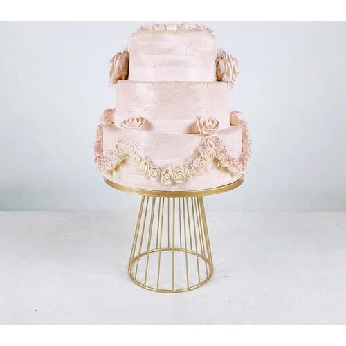 Metal Cake Stand Wedding White Gold Dessert Display Rack Birthday Party Decoration Cupcake Stand Food Cake Tray 20/ 25cm