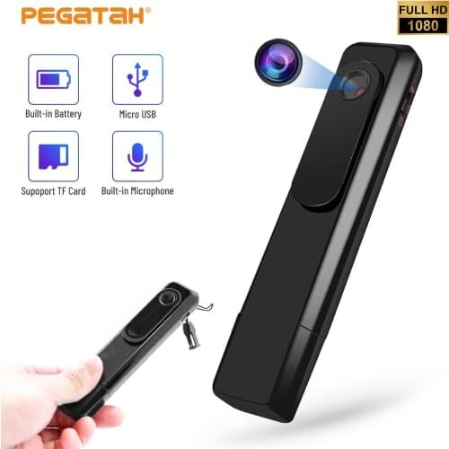 1080P Mini Camera Micro Cam Body Video recorder Surveillance Camera 32G TF card Portable handheld DV back clip U disk Camcorder
