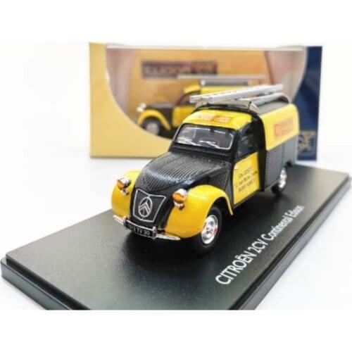 Diecast 1/43 Scale Citroen 2CV Continental Fire Rescue Car Model City Fire Truck Static Display Adult Collection Toys for Boys