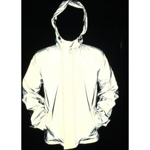 Men Full Reflective Jacket Hip Hop Windbreaker Without Any s Autumn Womens And Mens Jackets And Coats Jaqueta Masculina 4xl