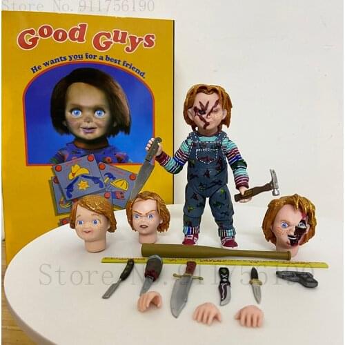 Neca Chucky Doll Childs Play Goeden Ultieme PVC Action Figure Movable Joints Collectible Model Toys 10cm