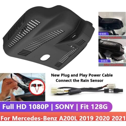 New! Plug and play Car Wifi DVR Dash Cam Digital Video Recorder APP Control Full HD 1080P For Mercedes-Benz A200L 2019 2020 2021