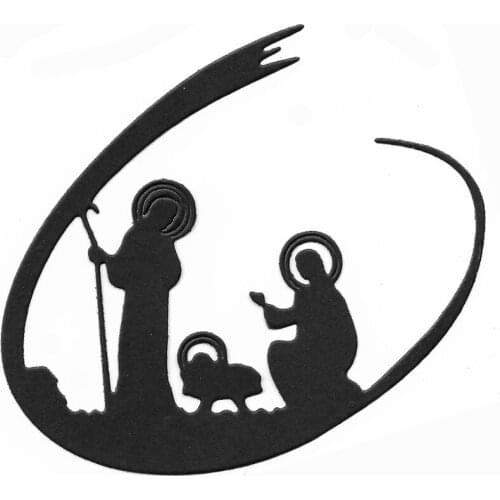 New Cutting Dies 2021 Cutting Template And Embossing Nativity Decorative Cards Metal Dies For Card Making Hot Foil Plates