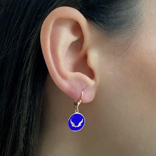 New Trend 925 Sterling Silver Fashion Dangle Drop Earrings For Women Angel Wing Fine Jewelry Accessories