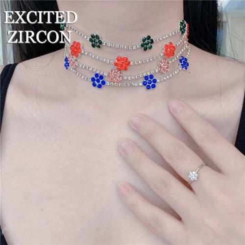 Fashion rhinestone crystal exquisite luxury necklace bling sexy water drop romance pendant necklace bride wedding jewelry