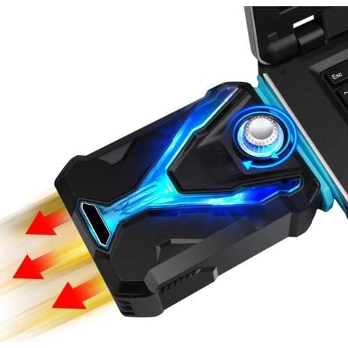 Portable USB Side Air Extracting Cooling Fan LED Radiator for Notebook Laptop