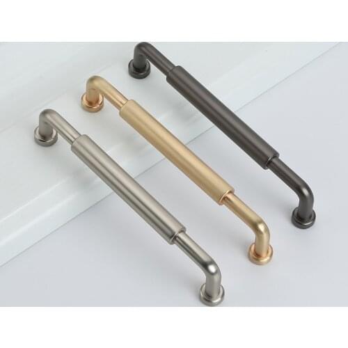 3 Colors/Nordic Style Zinc Alloy Knob and Handle Modern Cabinet Closet Handle Minimalist Drawer Handle Long Furniture Handle
