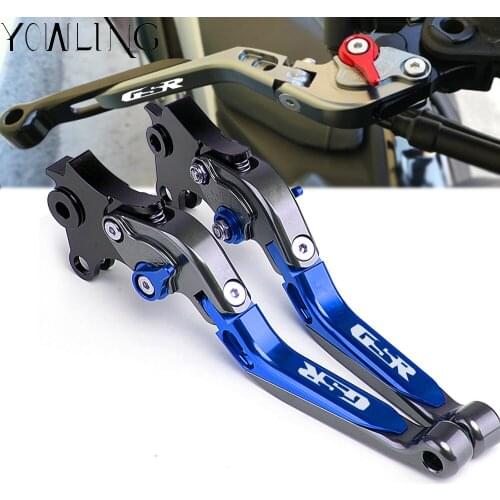 Brake Clutch Lever For SUZUKI GSX-R GSXR1000 2009-2016 GSXR 600 GSXR 750 2011-2016 Motorcycle Adjustable Folding Extendable Blue