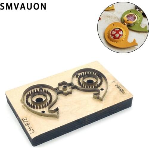 SMVAUON Whale Key-chian DIY Leather Key Pendant New Diy Die Die Cutter Cutting Die For Leather