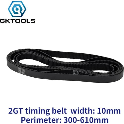 C-20 3D Printer Belt GT2 Width 10mm Closed Loop Rubber 2GT Timing Length 300 320 350 360 376 380 400 500 600 610mm
