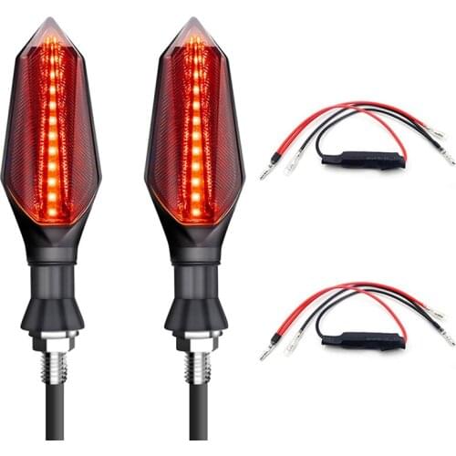 LED Motorcycle Turn Signals Light Tail Flasher Flowing Water Blinker Bendable Flashing Lights FOR Honda cbr f4 cub cbr1000rr