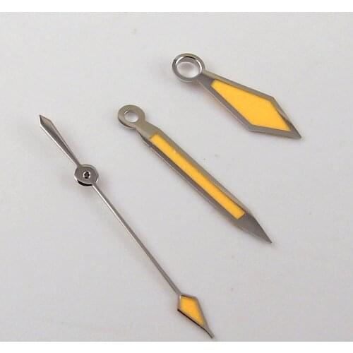Luminous Orange Automatic Watch Hand Needles Arrow for NH35A NH36A 7S26 7002 7009 4R35 4R36