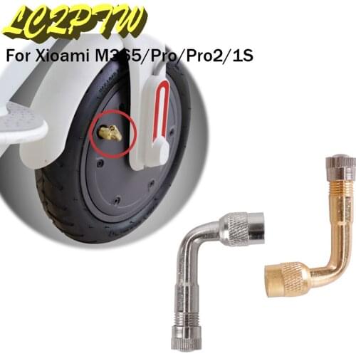 Electric Scooter Extension extend Air Valve for Xiaomi M365/1S/Pro/pro2 Max G30 Motor Front Wheel Inflatable Air Nozzle Gold