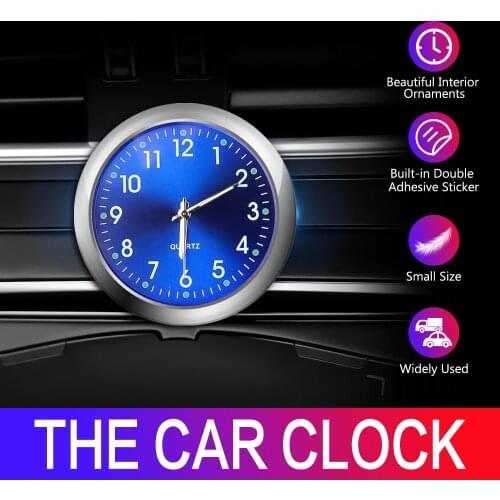 Air Outlet Decoration Car Clock Luminous Ornaments Analog Watch Quartz Clocks Car-styling