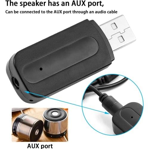 USB Bluetooth Car Audio Receiver A2DP Music Receiver Adapter Dual Output Car Bluetooth Receiver Stereo Car Hands-free Call