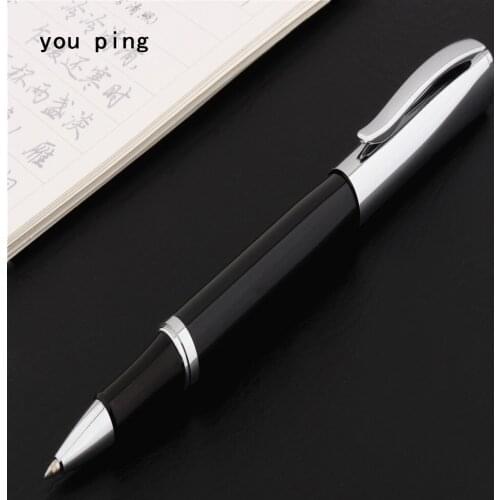 Luxury pen high quality 044 Platinum hat Black Business office Rollerball Pen School student stationery Supplies Ballpoint Pens