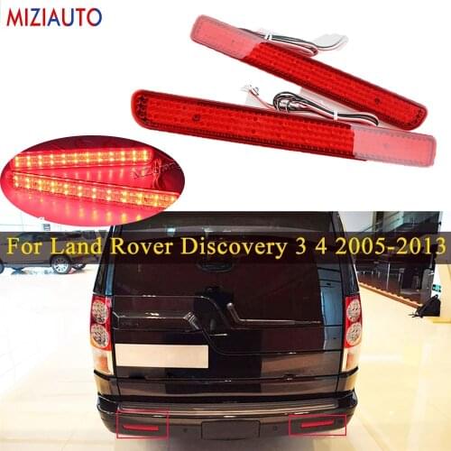 1 Pair LED Rear Bumper Reflector Light For Land Rover Discovery 3 4 2005-2013 For Range Rover Sport 2010-2013 Tail Brake Lamp