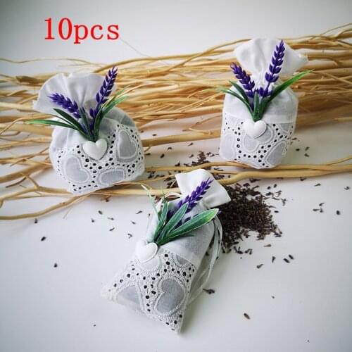 10pcs White Wedding Gifts Bag Christmas New Year Jewelry Packaging Box Plastic Plants Heart Shaped Decor Mystery Sachet Pouch